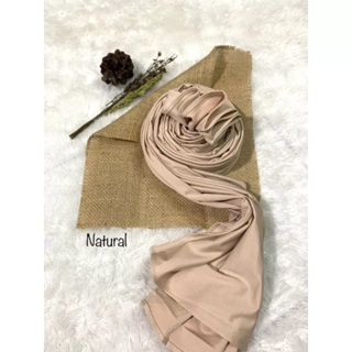 Jilbab Pashmina Kaos Natural
