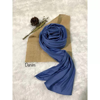 Jilbab Pashmina Kaos Denim