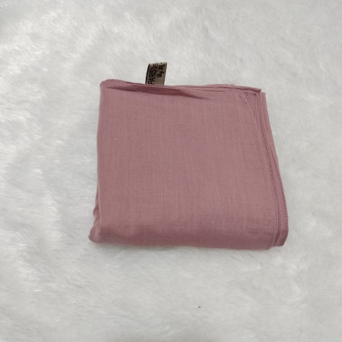 Jilbab Paris Premium Segi Empat Deep Rose