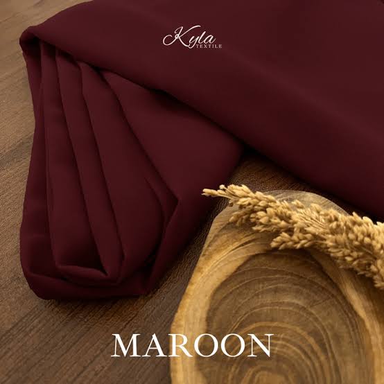 Jilbab Pashmina Ceruty Babydoll Maron