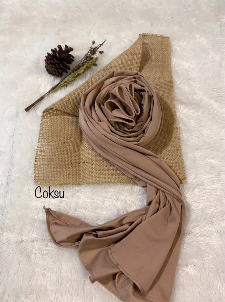 Jilbab Pashmina Kaos Coksu